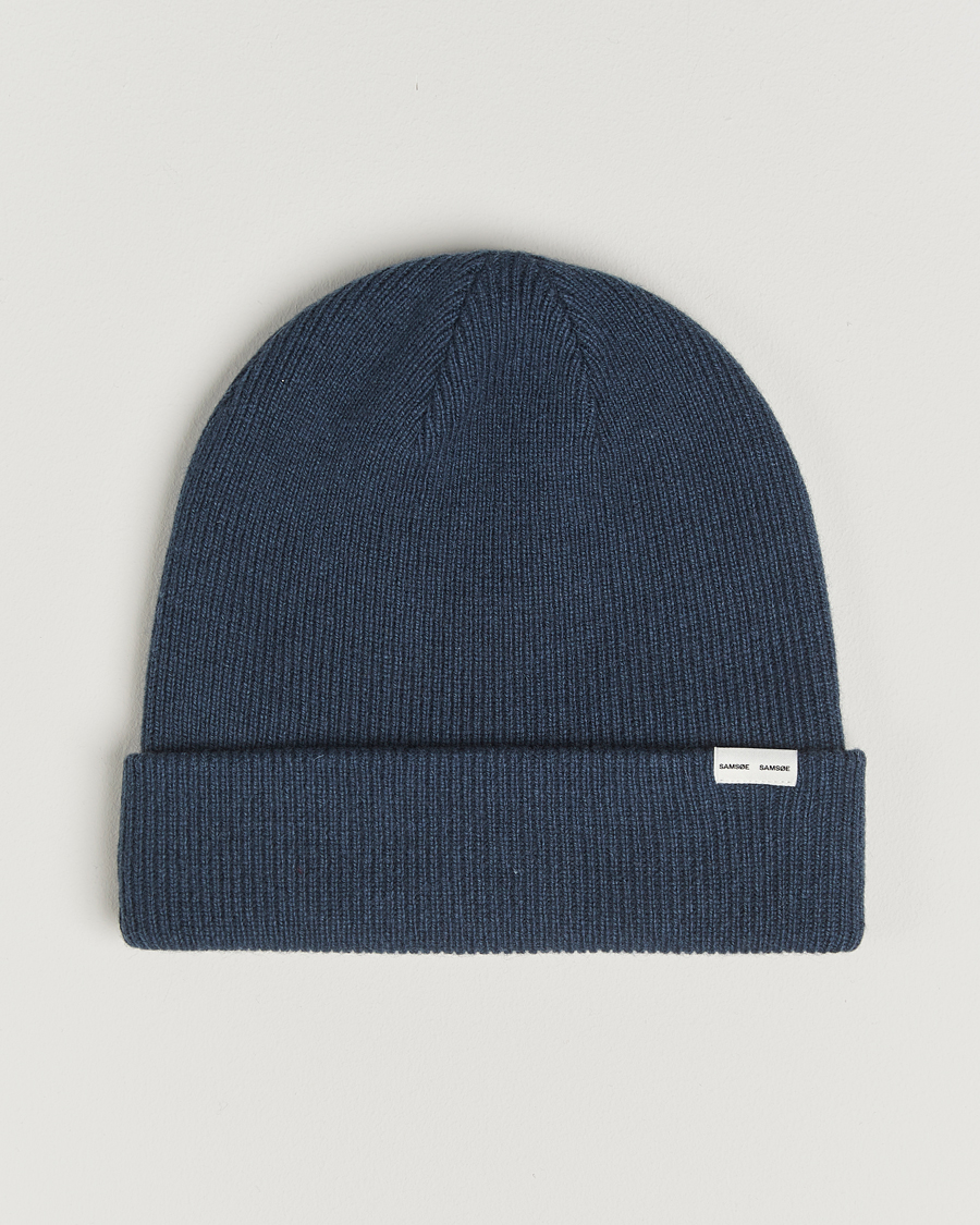 Heren | Mutsen | Samsøe Samsøe | The Wool Beanie Midnight Navy
