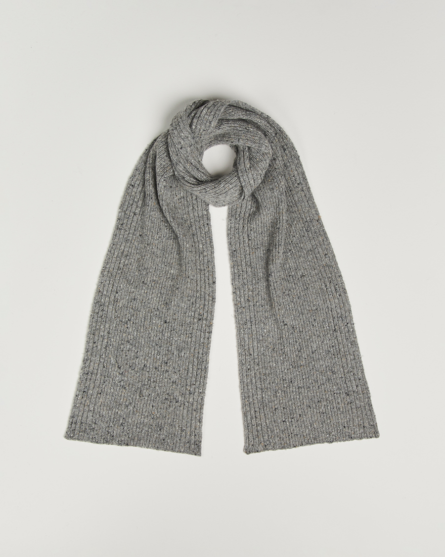 Heren | Sjaals | Samsøe Samsøe | Nataniel Donegal Scarf Grey Melange