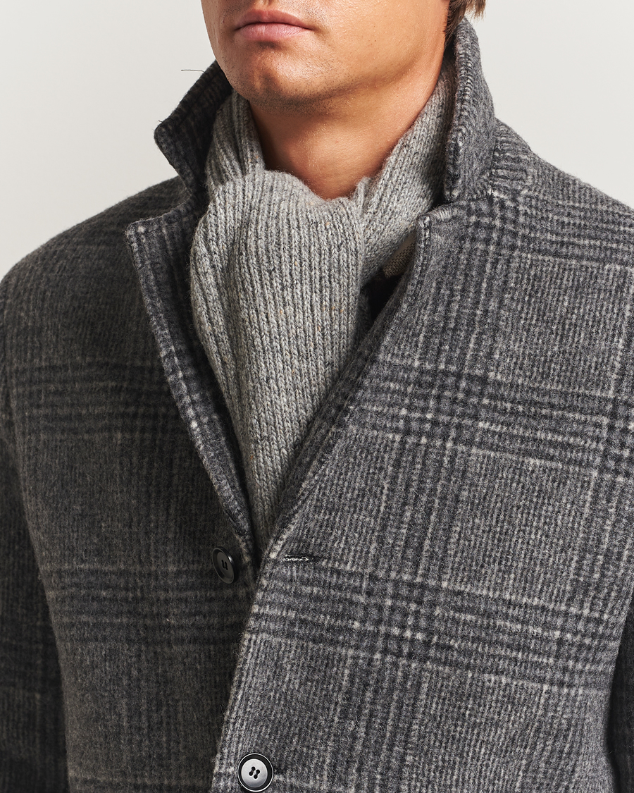 Heren | Sjaals | Samsøe Samsøe | Nataniel Donegal Scarf Grey Melange