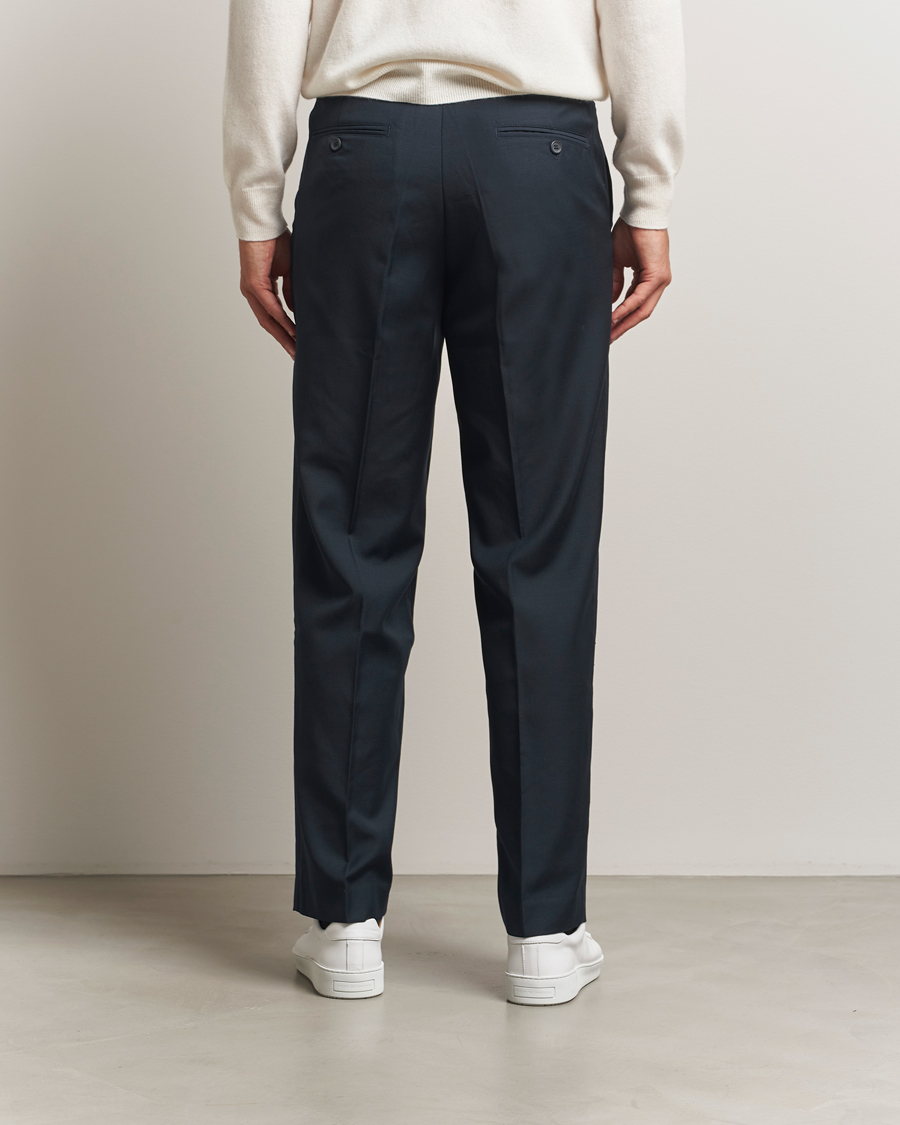 Heren | Broeken | Samsøe Samsøe | Noah Pleated Trousers Salute Navy