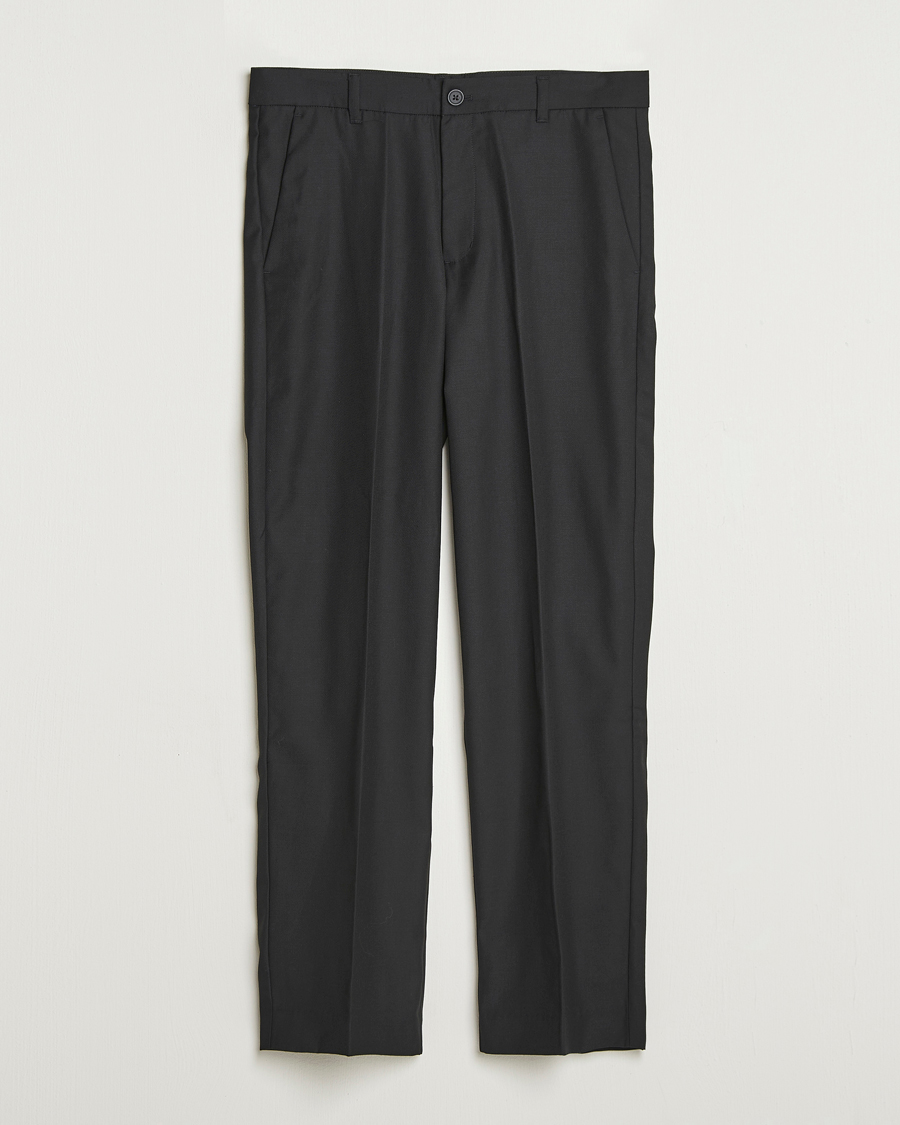 Heren | Broeken | Samsøe Samsøe | Noah Pleated Trousers Black