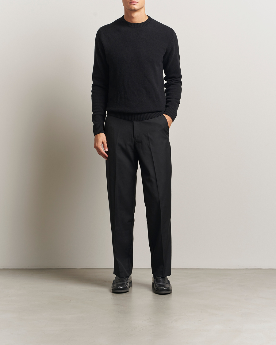 Heren | Broeken | Samsøe Samsøe | Noah Pleated Trousers Black