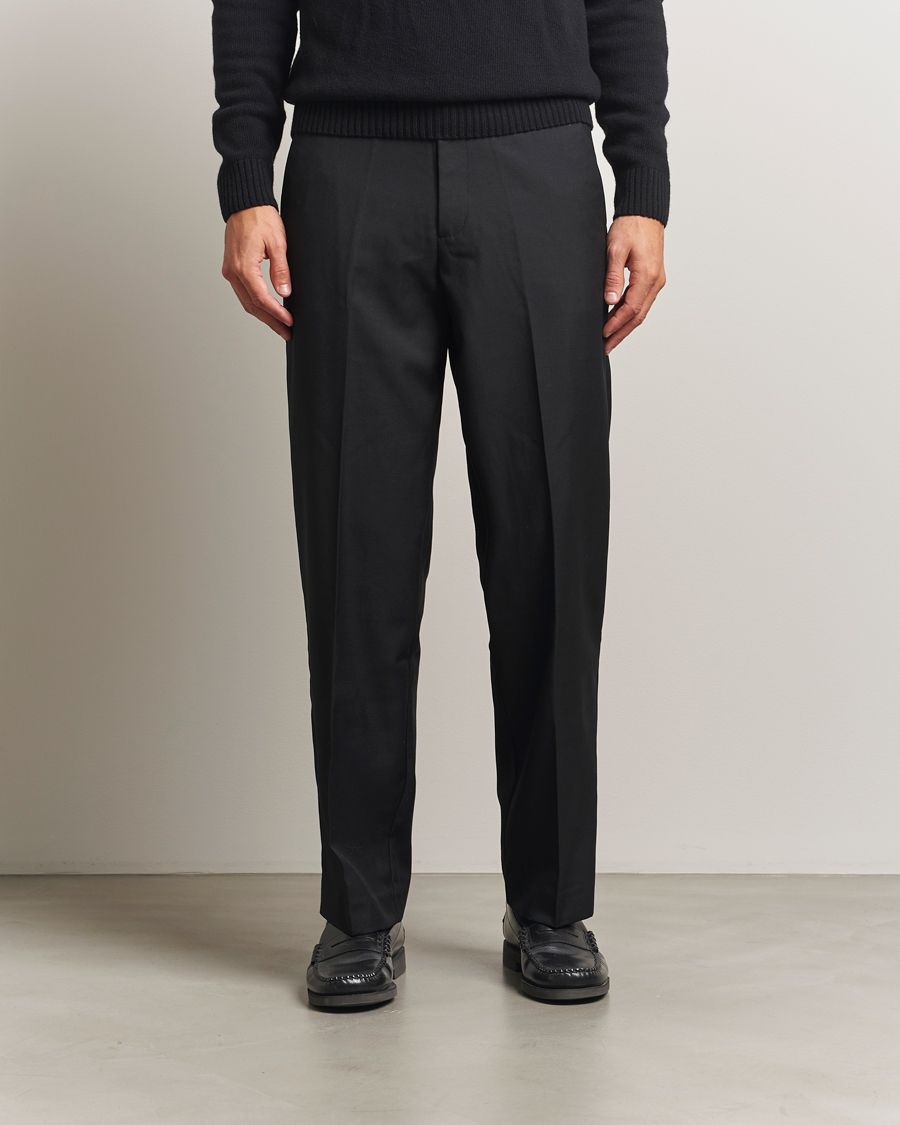Heren | Broeken | Samsøe Samsøe | Noah Pleated Trousers Black