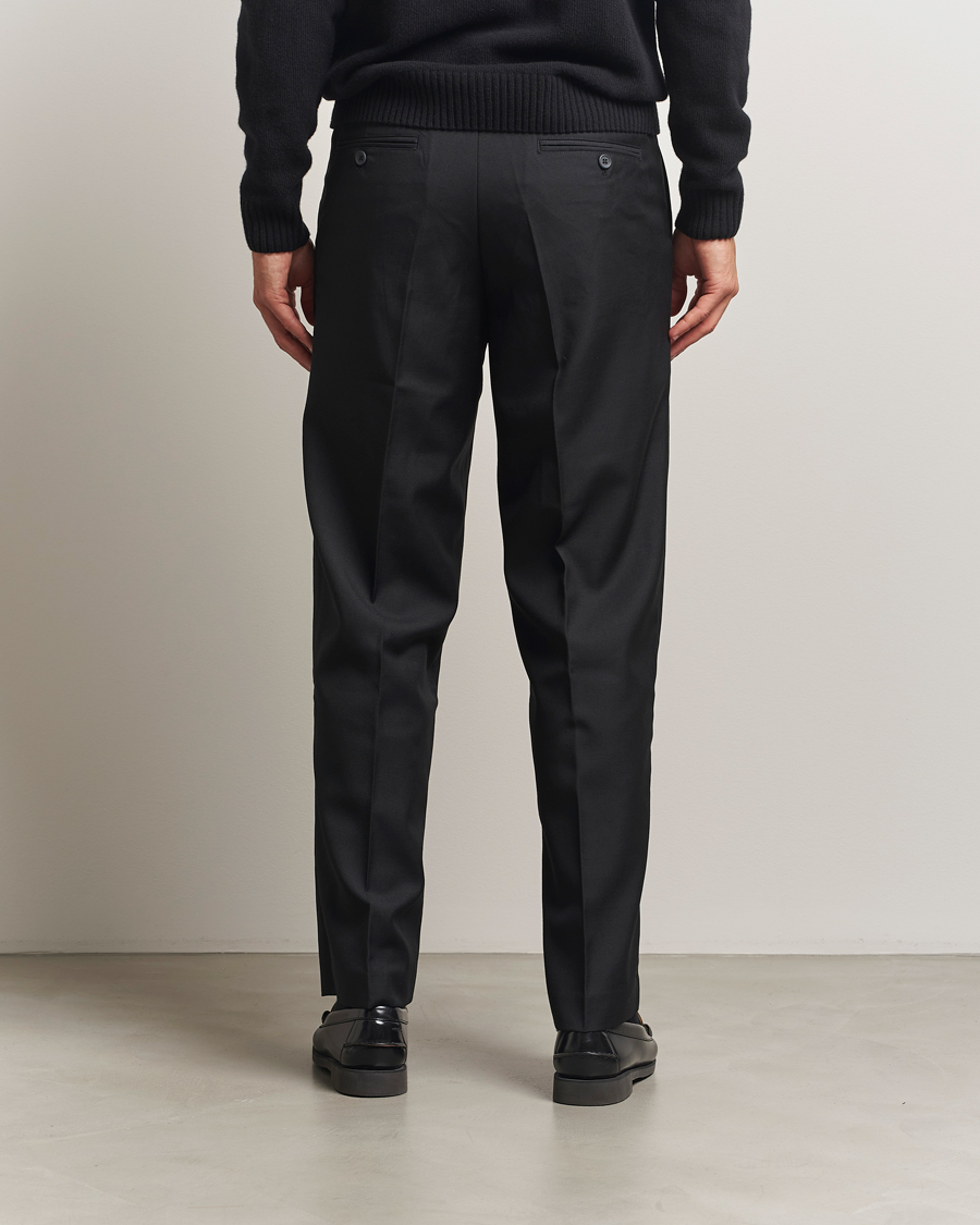 Heren | Broeken | Samsøe Samsøe | Noah Pleated Trousers Black