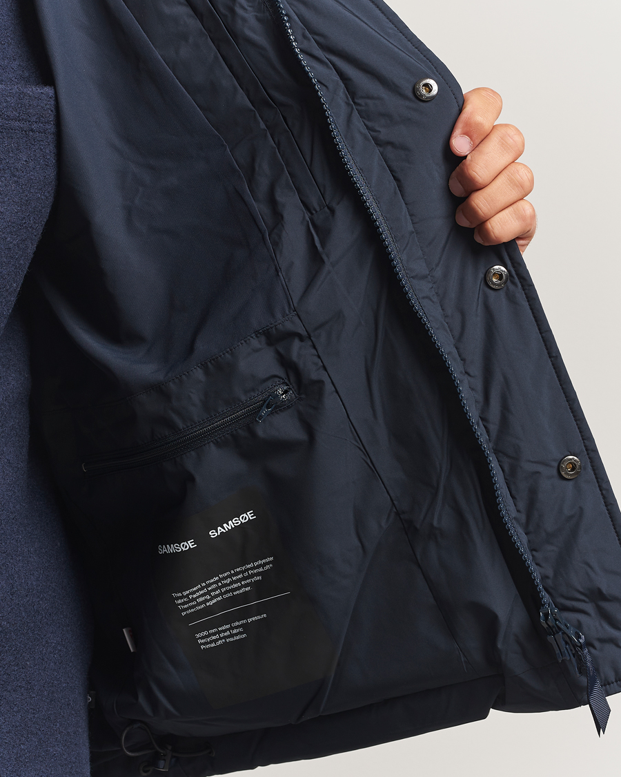 Heren | Jassen | Samsøe Samsøe | Ulf Down Hooded Puffer Salute Navy