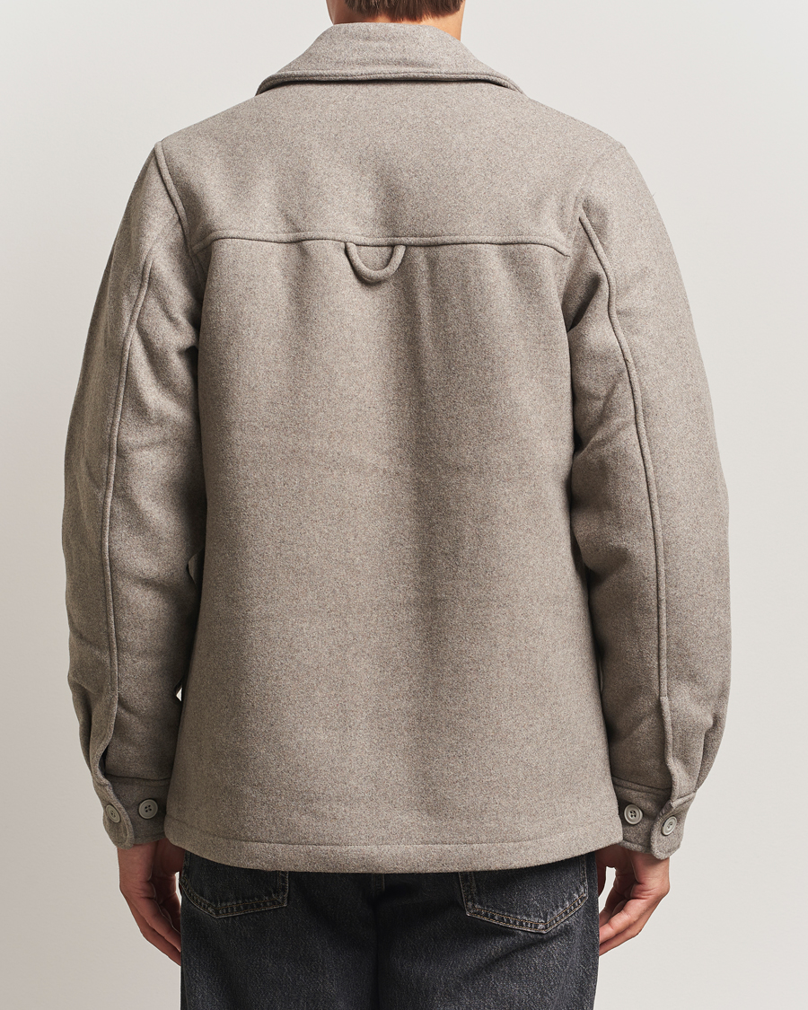 Heren | Jassen | Samsøe Samsøe | Pally Padded Shirt Jacket Elephant Skin