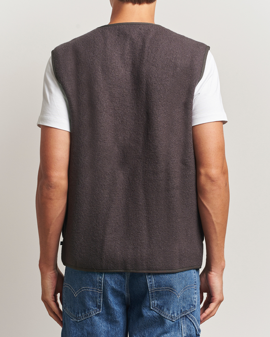 Heren | Gilets | Samsøe Samsøe | Hannes Boiled Wool Vest Turkish Coffee