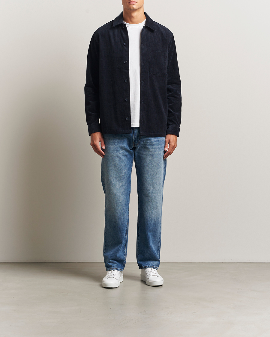Heren | Overhemden | Samsøe Samsøe | Damon Corduroy Overshirt Salute Navy