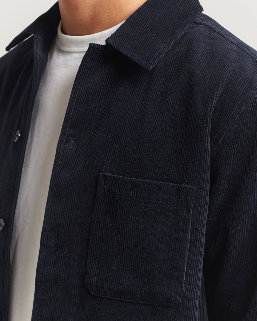 Heren | Overhemden | Samsøe Samsøe | Damon Corduroy Overshirt Salute Navy