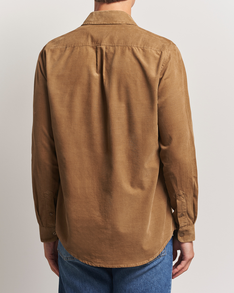 Heren | Overhemden | Samsøe Samsøe | Liam Baby Cord Shirt Otter Brown