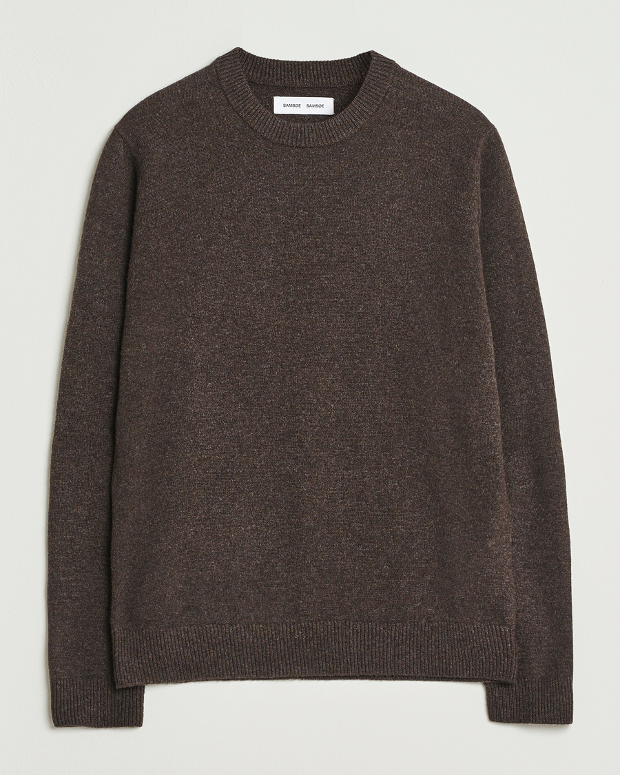 Heren | Truien | Samsøe Samsøe | Isak Knitted Crew Neck Turkish Coffee