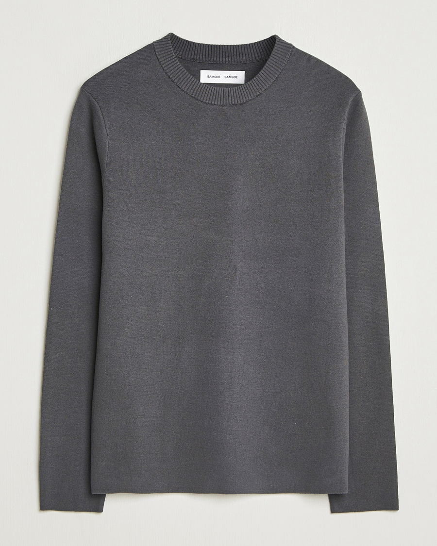 Heren | Truien | Samsøe Samsøe | Niklas Sweater Black Oyster