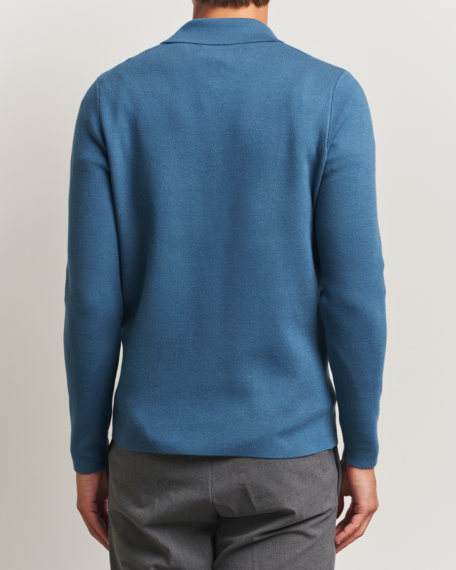 Heren | Truien | Samsøe Samsøe | Guna Half Zip Stellar Blue