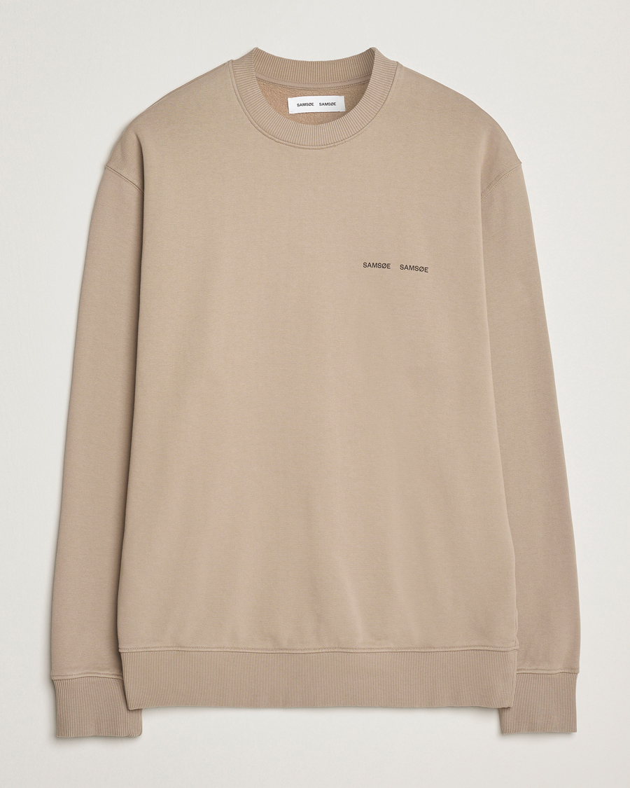 Heren | Truien | Samsøe Samsøe | Norsbro Crew Neck Sweatshirt Elephant Skin