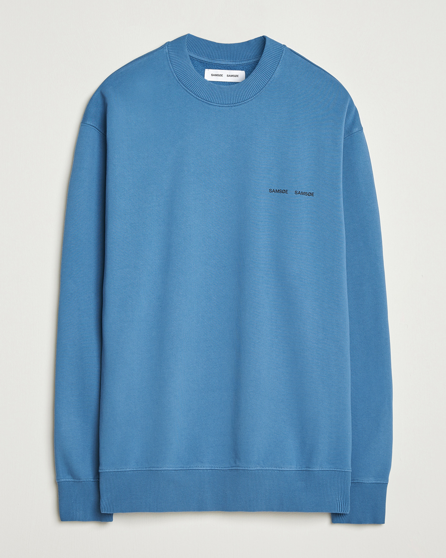 Heren | Truien | Samsøe Samsøe | Norsbro Crew Neck Sweatshirt Stellar Blue