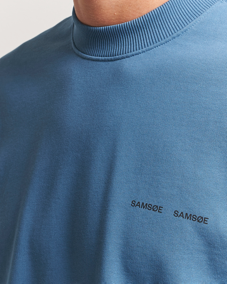Heren | Truien | Samsøe Samsøe | Norsbro Crew Neck Sweatshirt Stellar Blue