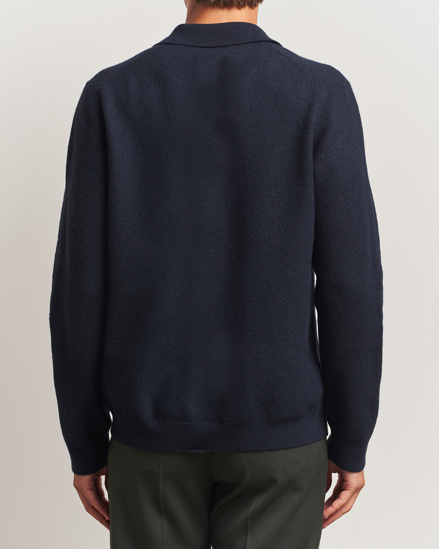 Heren | Truien | Samsøe Samsøe | Richard Merino Knitted Cardigan Salute Navy