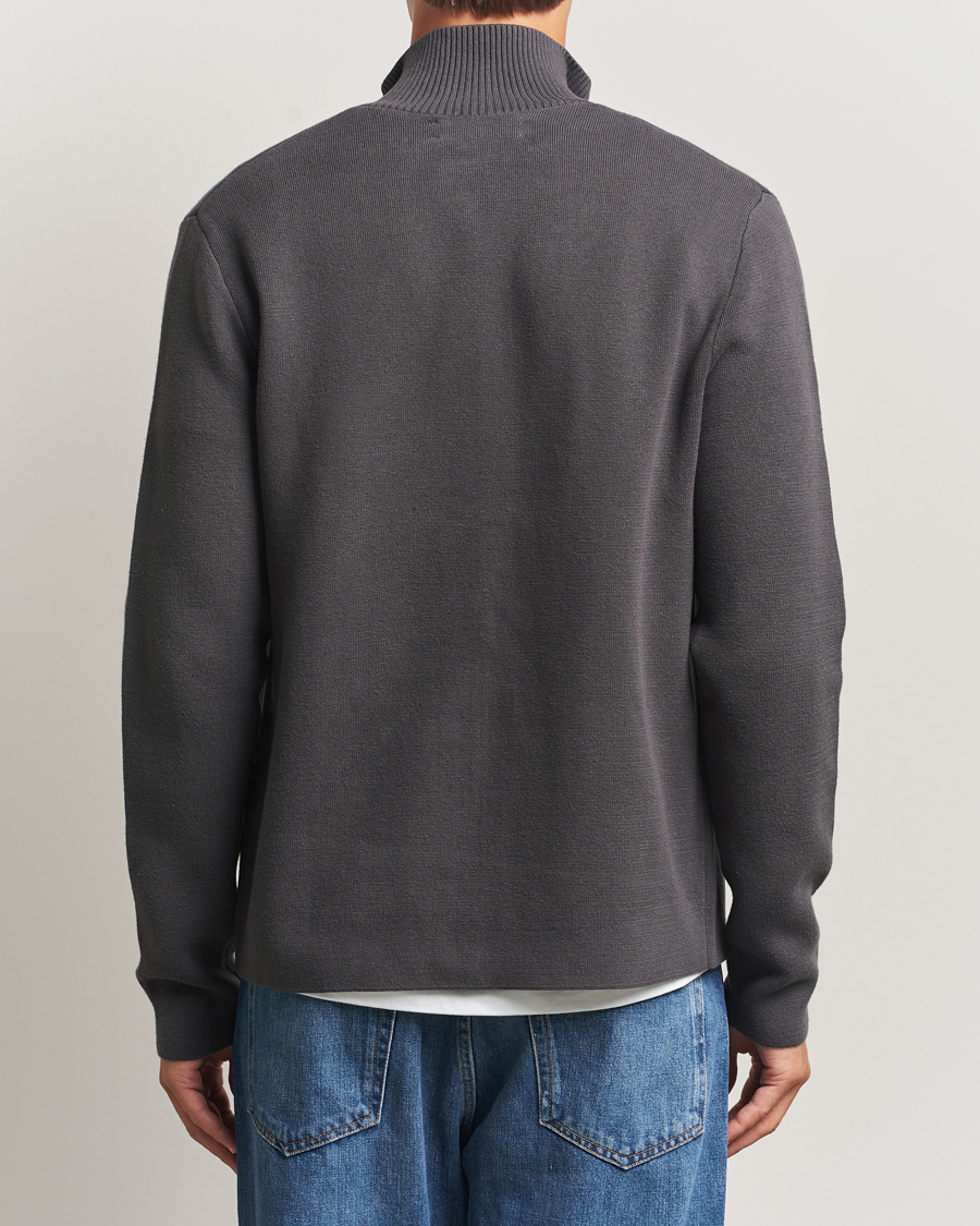 Heren | Truien | Samsøe Samsøe | Niklas Full Zip Black Oyster