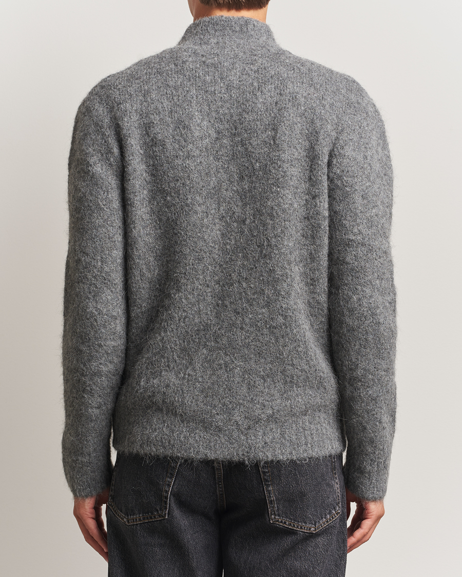 Heren | Truien | Samsøe Samsøe | Jean Alpaca Knitted Full Zip Iron Gate