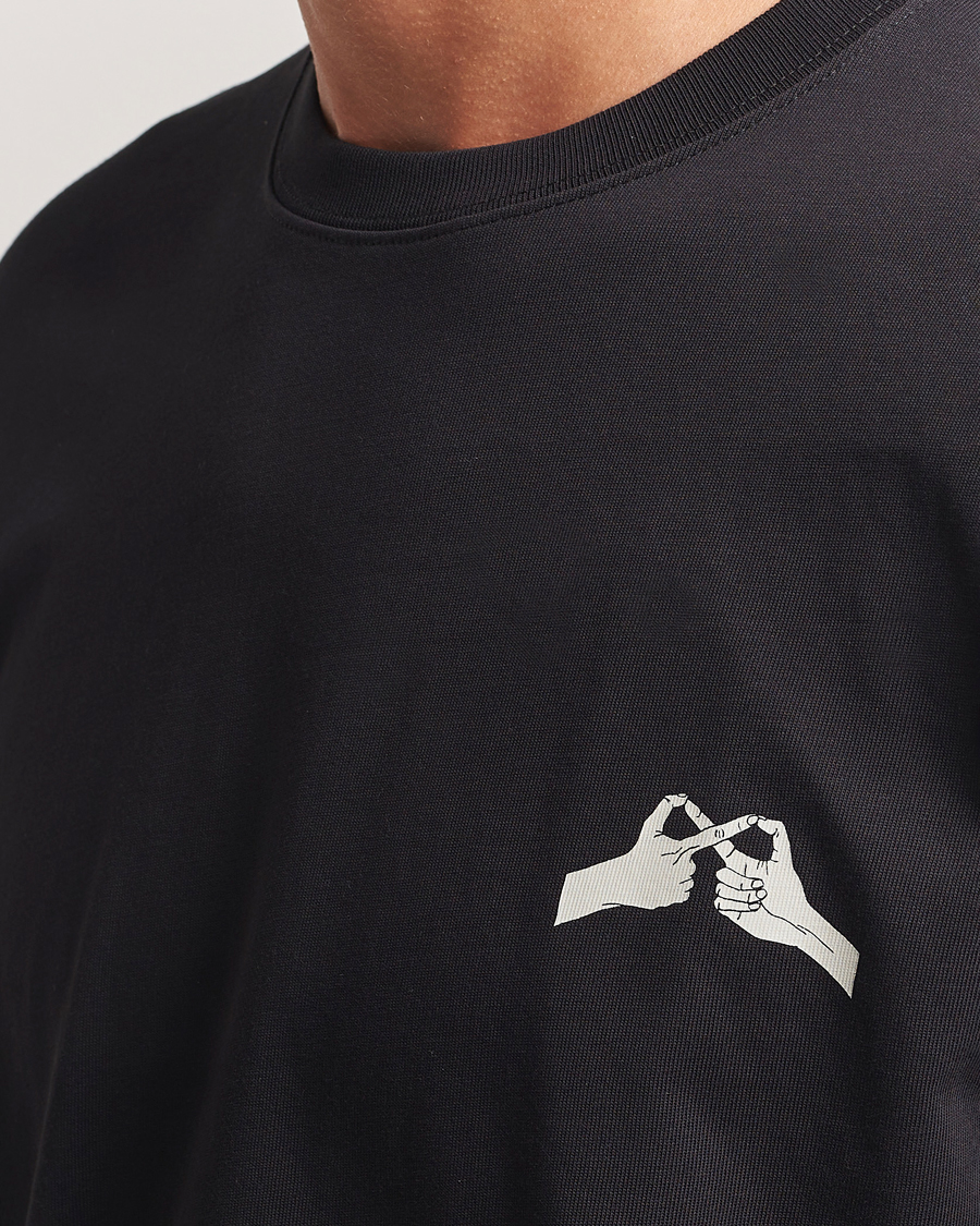 Heren | T-shirts | Samsøe Samsøe | Florian To Connect Printed T-Shirt Black