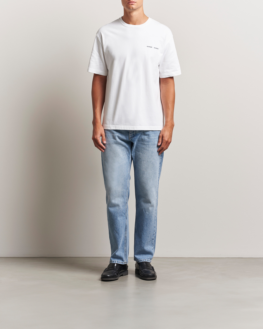 Heren | T-shirts | Samsøe Samsøe | Florian To Connect Printed T-Shirt White