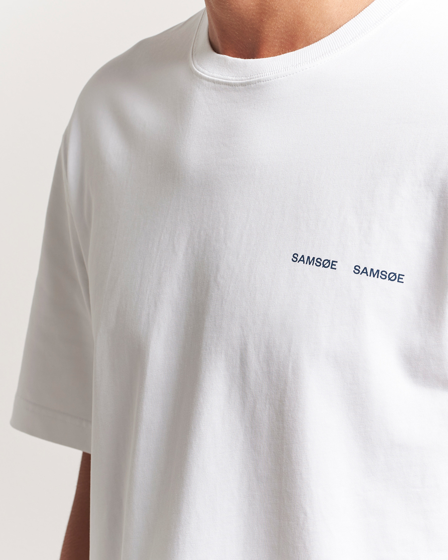 Heren | T-shirts | Samsøe Samsøe | Florian To Connect Printed T-Shirt White