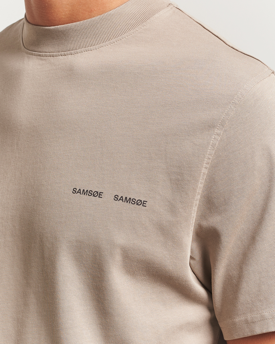 Heren | T-shirts | Samsøe Samsøe | Norsbro Crew Neck T-Shirt Elephant Skin