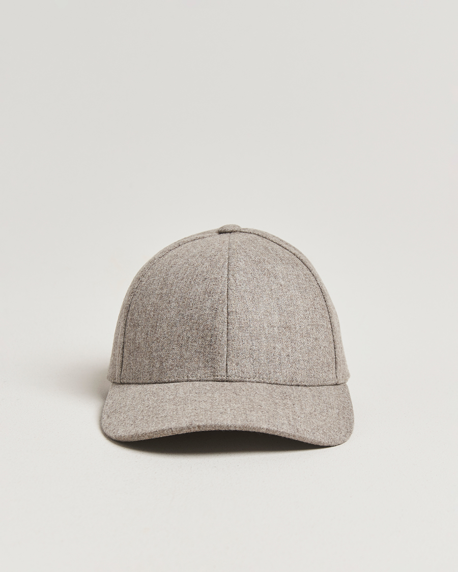 Heren | Hoeden en petten | Varsity Headwear | Flannel Baseball Cap Umber Beige