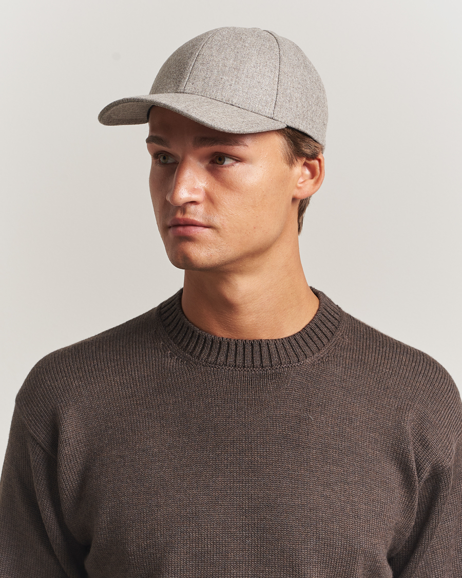 Heren | Hoeden en petten | Varsity Headwear | Flannel Baseball Cap Umber Beige