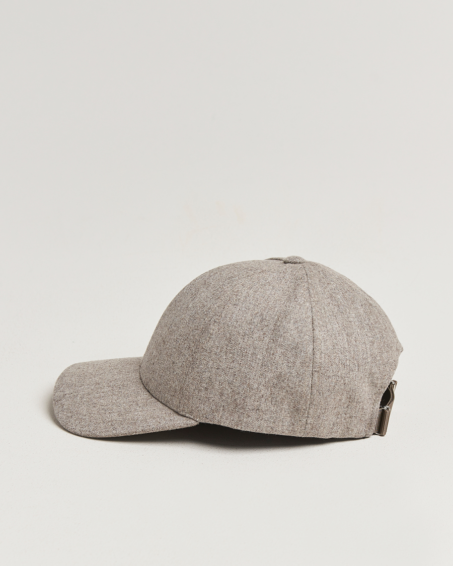 Heren | Hoeden en petten | Varsity Headwear | Flannel Baseball Cap Umber Beige