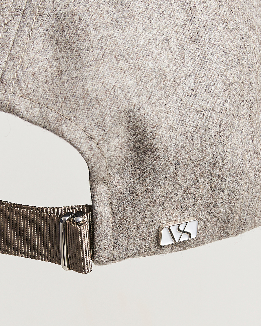 Heren | Hoeden en petten | Varsity Headwear | Flannel Baseball Cap Umber Beige