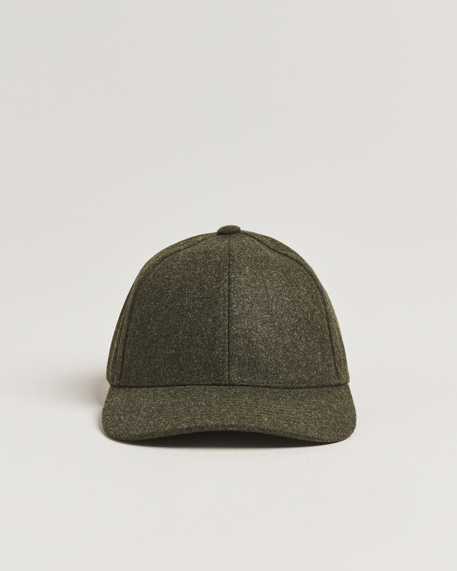 Heren | Hoeden en petten | Varsity Headwear | Flannel Baseball Cap Forest Green