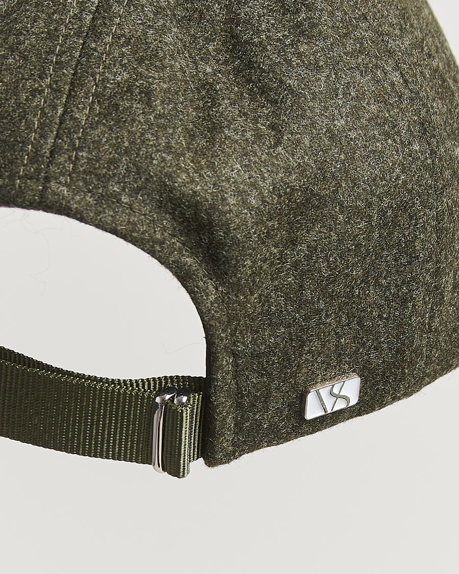 Heren | Hoeden en petten | Varsity Headwear | Flannel Baseball Cap Forest Green