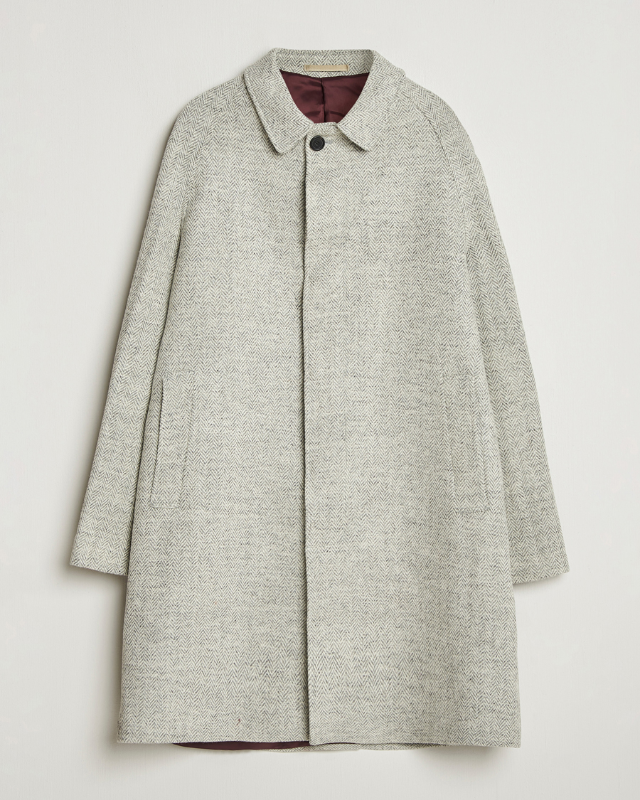 Heren | Jassen | Walker Slater | Watson Harris Tweed Herringbone Coat Light Grey