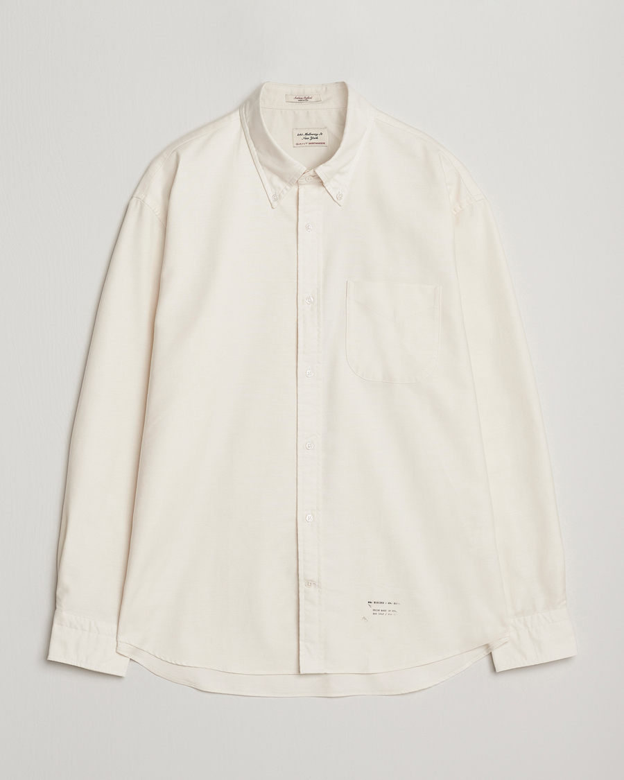 Heren | Overhemden | GANT 240 Mulberry Street | Relaxed Fit US Oxford Shirt Cream