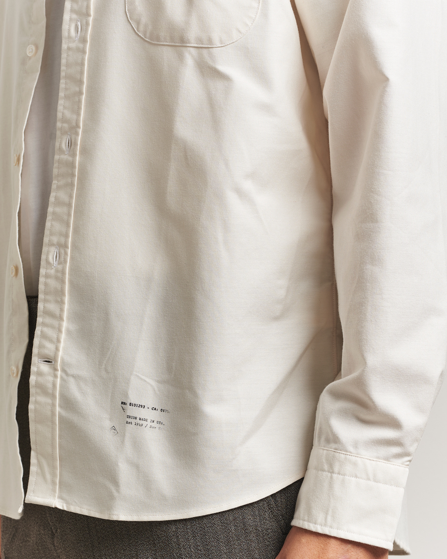 Heren | Overhemden | GANT 240 Mulberry Street | Relaxed Fit US Oxford Shirt Cream