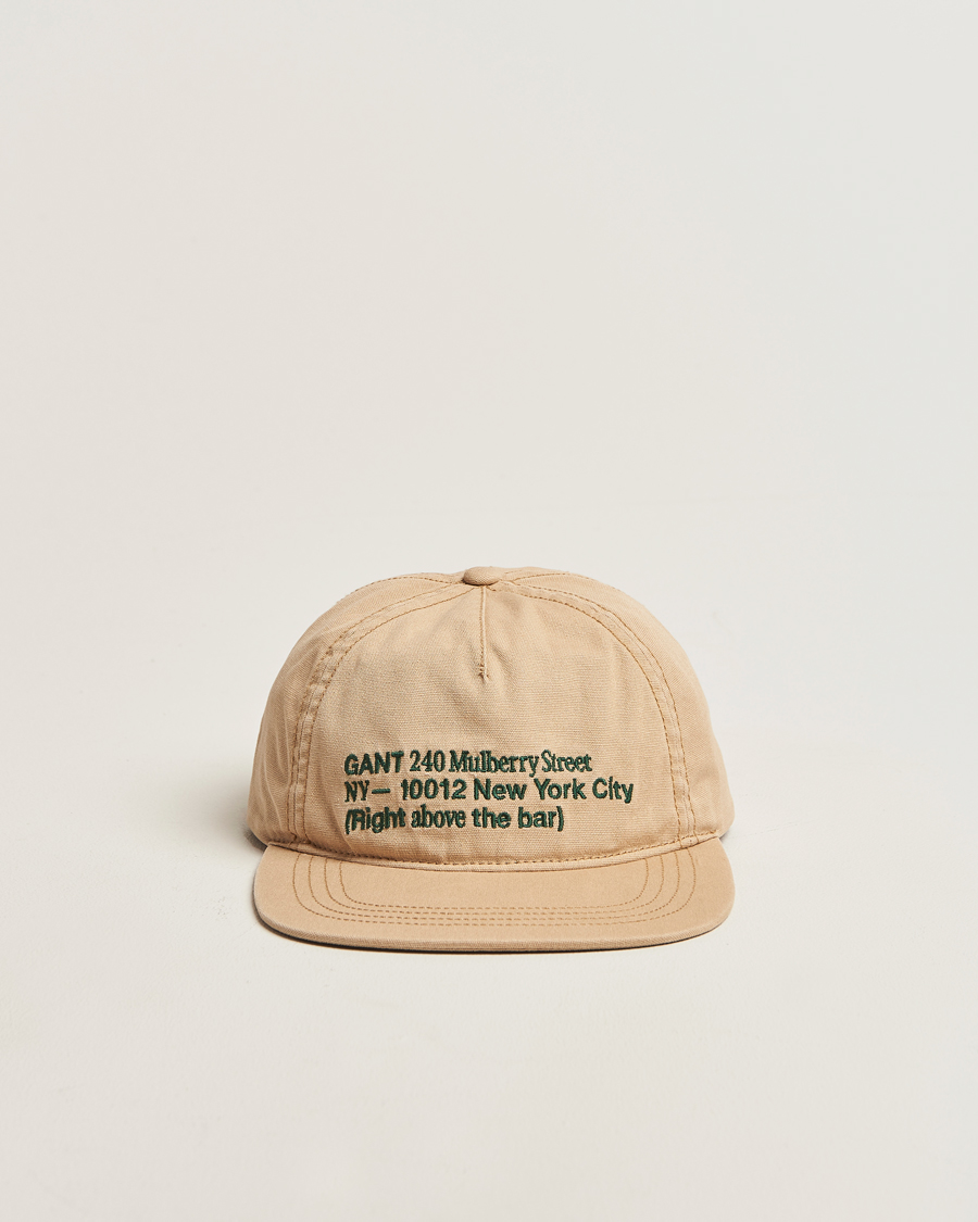 Heren | Hoeden en petten | GANT 240 Mulberry Street | Canvas Cap Light Taupe