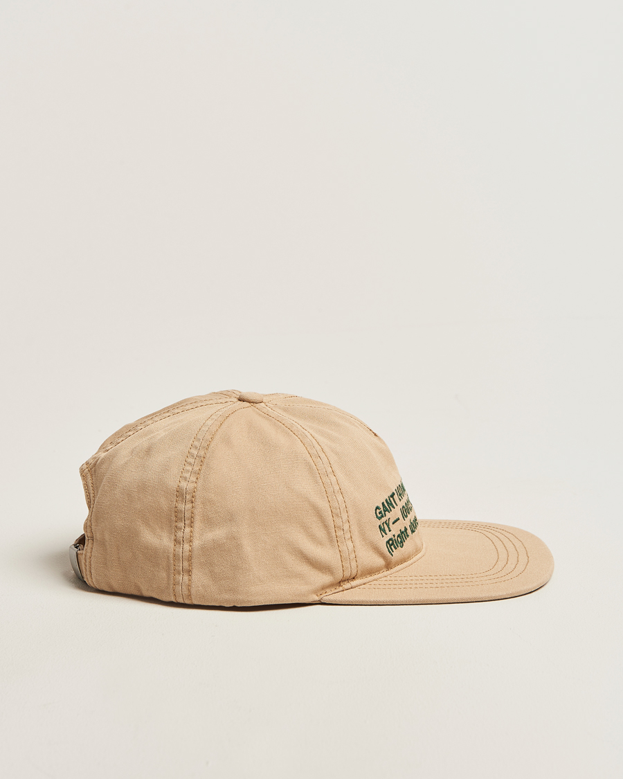 Heren | Hoeden en petten | GANT 240 Mulberry Street | Canvas Cap Light Taupe