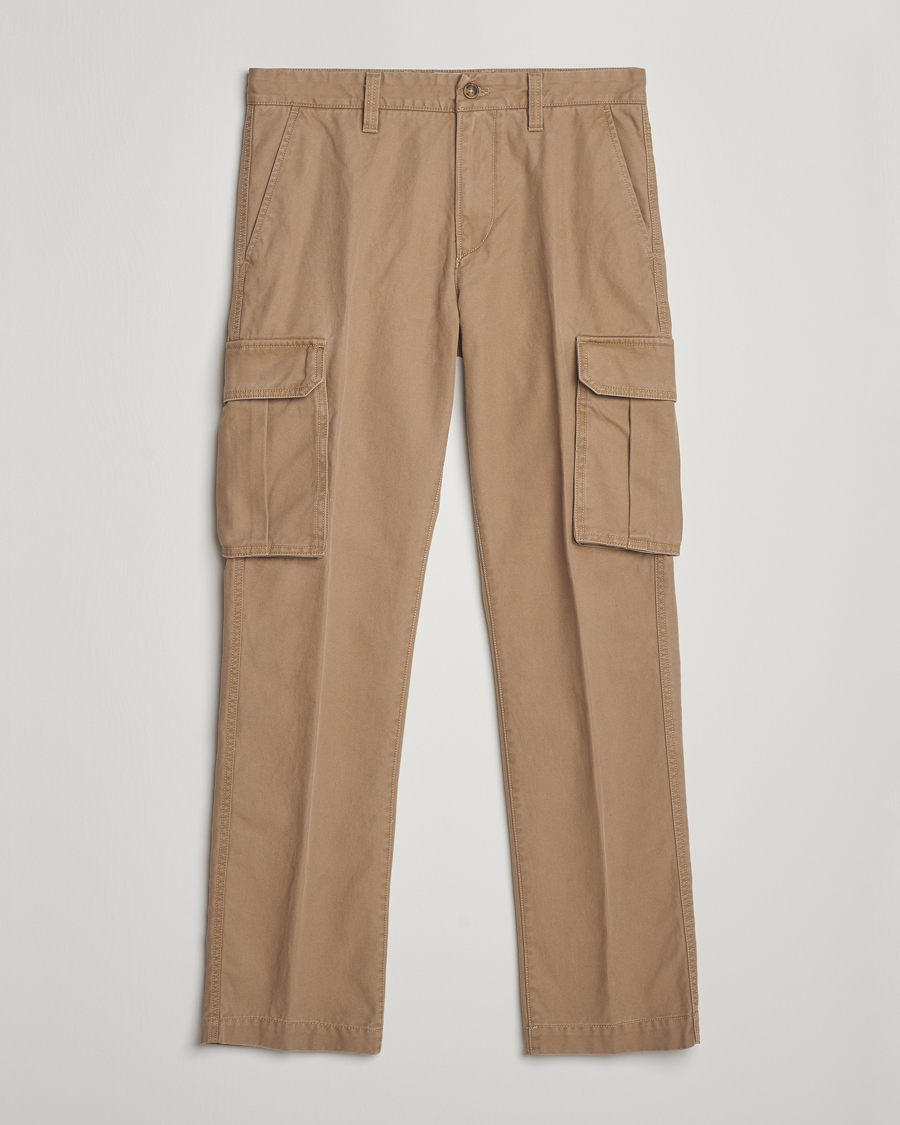 Heren | Broeken | Gant | Regular Fit Cotton Twill Cargo Pants Light Taupe
