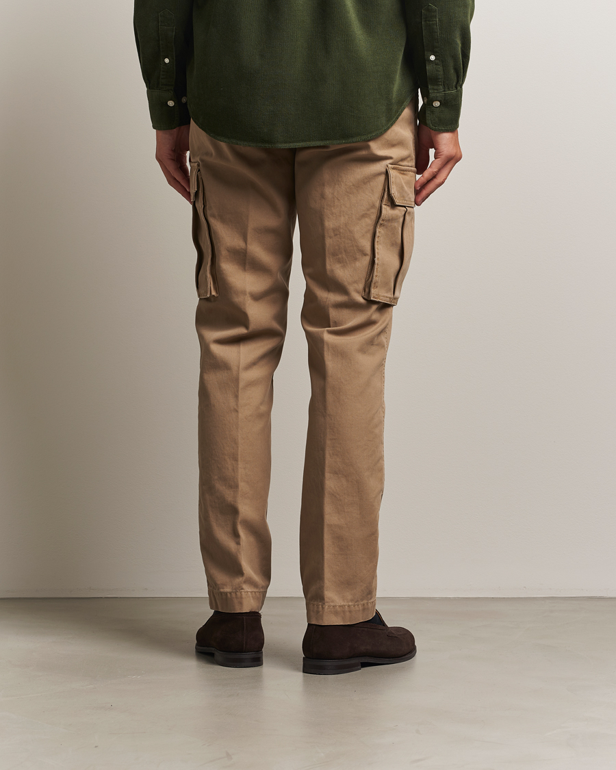 Heren | Broeken | Gant | Regular Fit Cotton Twill Cargo Pants Light Taupe