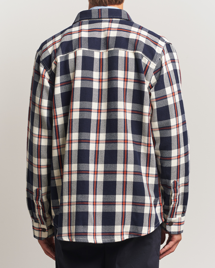 Heren | Overhemden | GANT | Heavy Twill Checked Overshirt Evening Blue