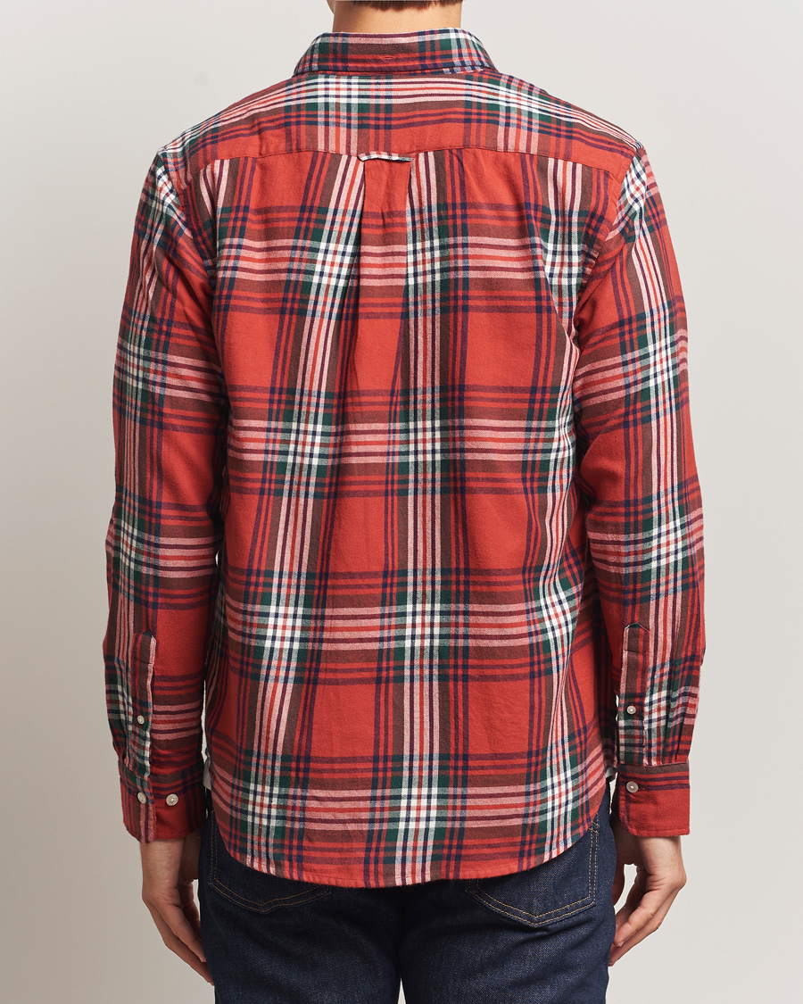 Heren | Overhemden | GANT | Regular Fit Checked Flannel Shirt Modern Rust