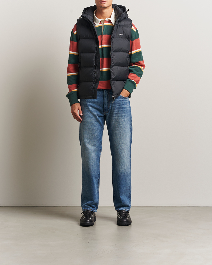 Heren | Gilets | GANT | The Active Cloud Vest Black
