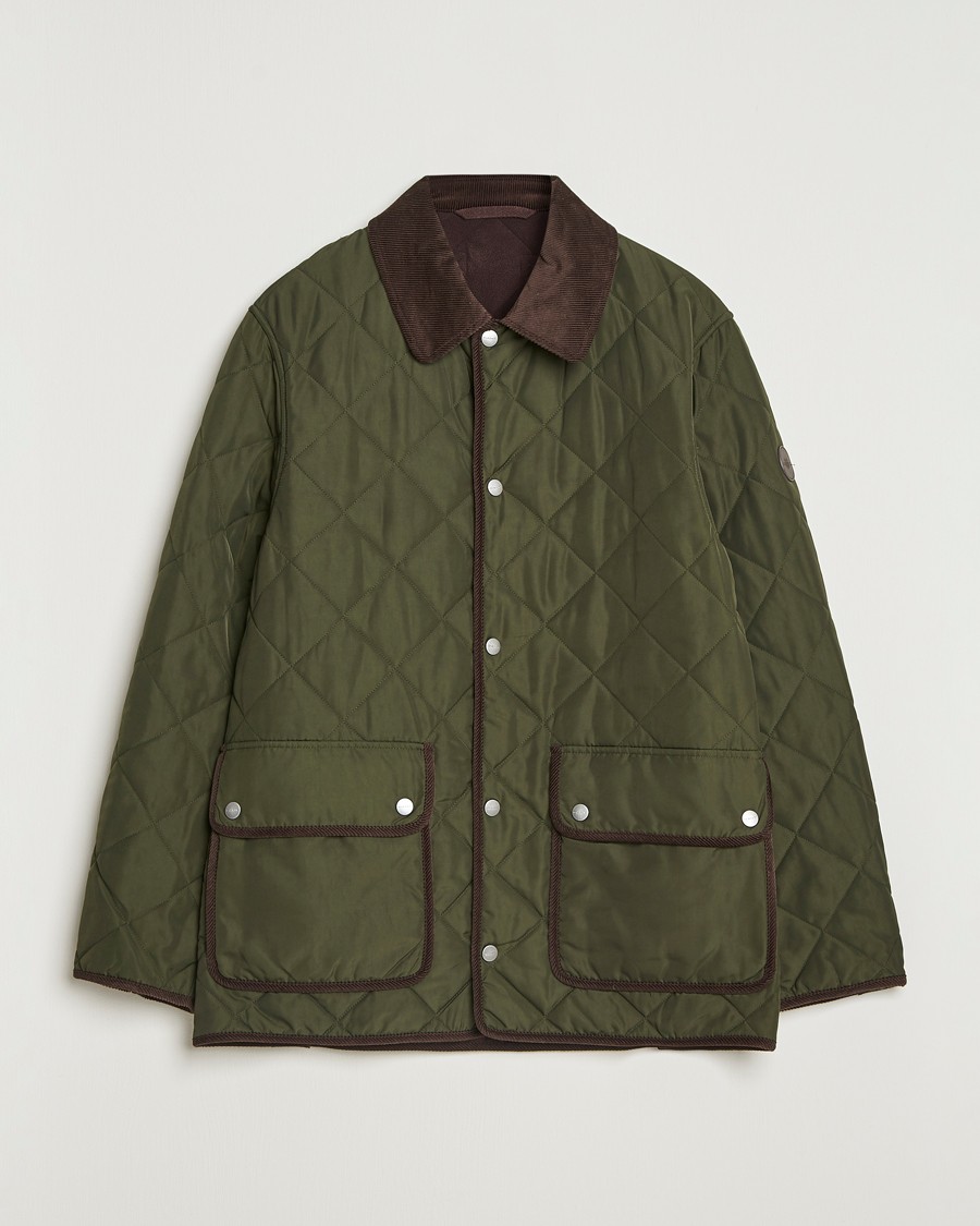 Heren | Jassen | GANT | Quilted Fleece Jacket Green Lagoon