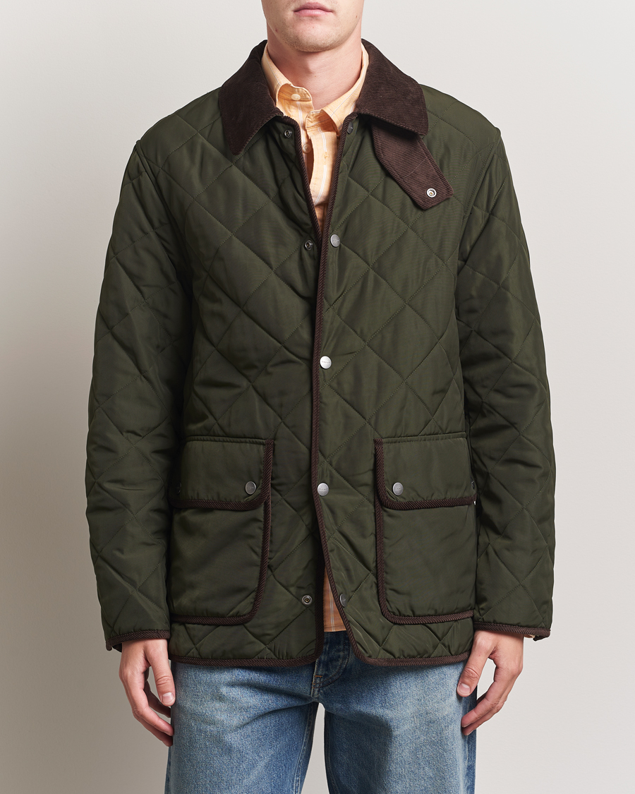 Heren | Jassen | Gant | Quilted Fleece Jacket Green Lagoon