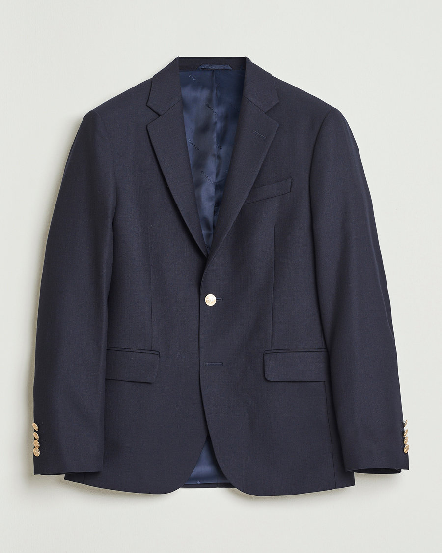 Heren | Blazers | GANT | Wool Club Blazer Evening Blue