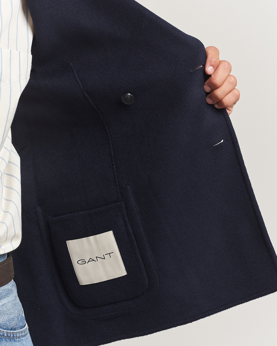Heren | Blazers | GANT | Wool Double Breasted Club Blazer Evening Blue