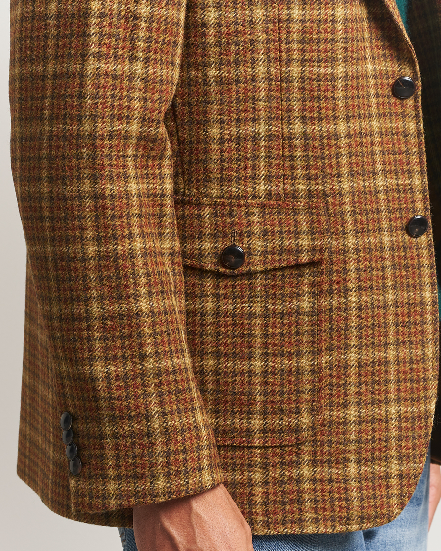 Heren | Blazers | Gant | Checked Tweed Blazer Peanut Butter