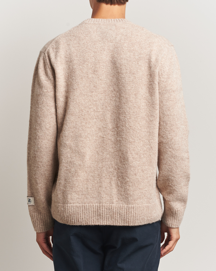 Heren | Truien | Gant | Scottish Wool Knitted Crew Neck Sweater Khaki Melange