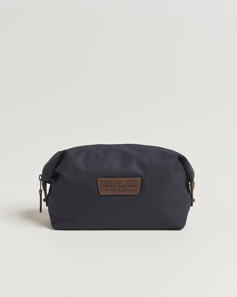 Heren | Tassen | GANT | Waxed Cotton Washbag Evening Blue
